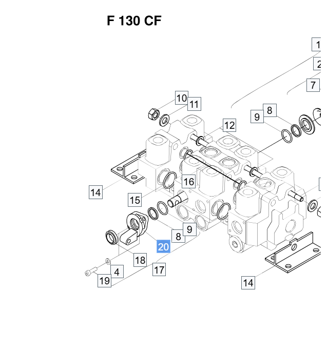 Uszczelnienie suwaka Parker TD280A