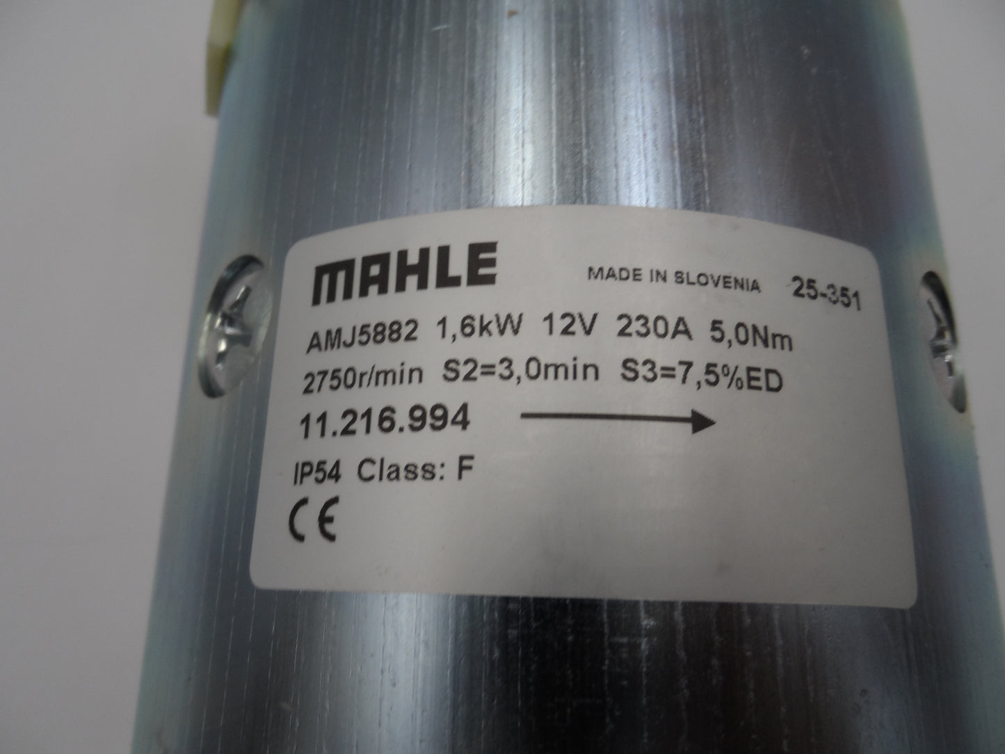 Silnik Mahle AMJ5882 1,6kW 12V do wind załadowczych Dautel, MBB Palfinger