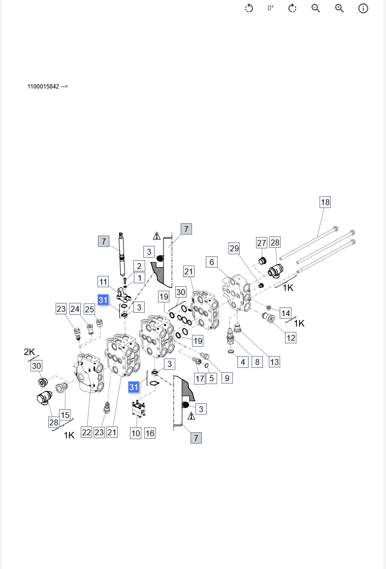 Zestaw uszczelnień suwaka w żurawiach Epsilon Palfinger